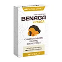 Caja blanca de Benaga Chaga con ilustración de hongo, cápsulas