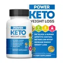 Flacon și cutie Power Keto, supliment alimentar în capsule